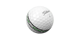 Titleist AVX low-spin design suggesting longer distance from tee to green.