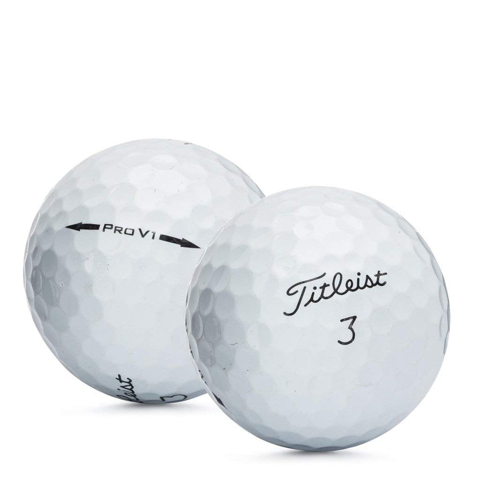 Titleist Pro V1 2014 mint refinished ball with clean finish for practice rounds