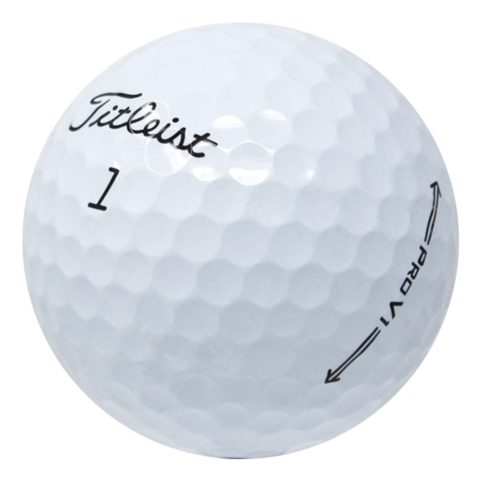Titleist Pro V1 2021 mint-condition ball with no logos, ideal for fair testing