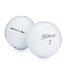 Titleist Pro V1 mint condition golf balls, front view, offering consistent flight and soft feel.