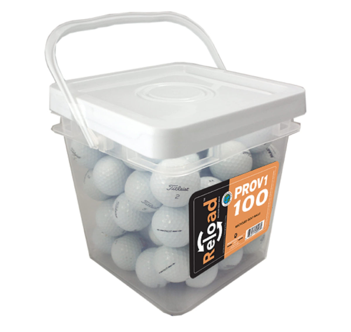 Titleist Pro V1 used balls with mint appearance and no logos for distraction-free practice.