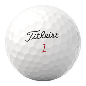 Titleist Pro V1x 348-dimple pattern delivering consistent flight