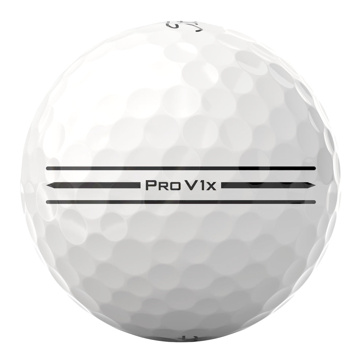 Titleist Pro V1x AIM Enhanced 348-dimple pattern for consistent flight and trajectory