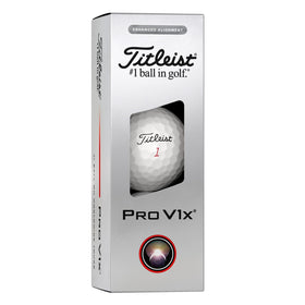 Titleist Pro V1x AIM Enhanced dual-core speed core boosts speed and control