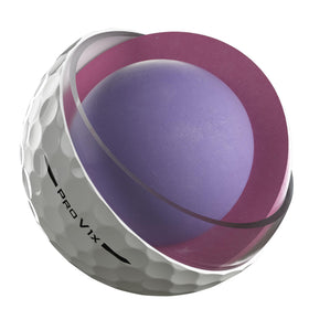Pro V1x ball demonstrating greenside spin close-up for precise control.