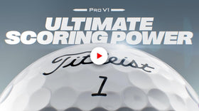 Titleist Pro V1x during approach with spin control on display