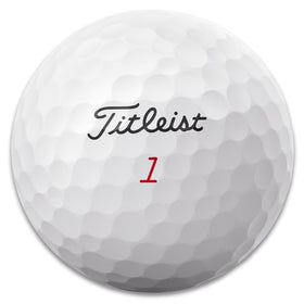 Titleist Pro V1x Left Dash packaging image emphasizing premium quality and golf ball technology.