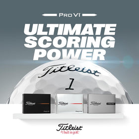Titleist Pro V1x in hand on course day for performance