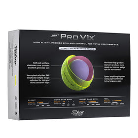 Titleist Pro V1x Yellow ball flight trace illustrating higher trajectory and stopping power