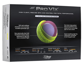 Titleist Pro V1x 2025 box front showing premium branding and packaging.