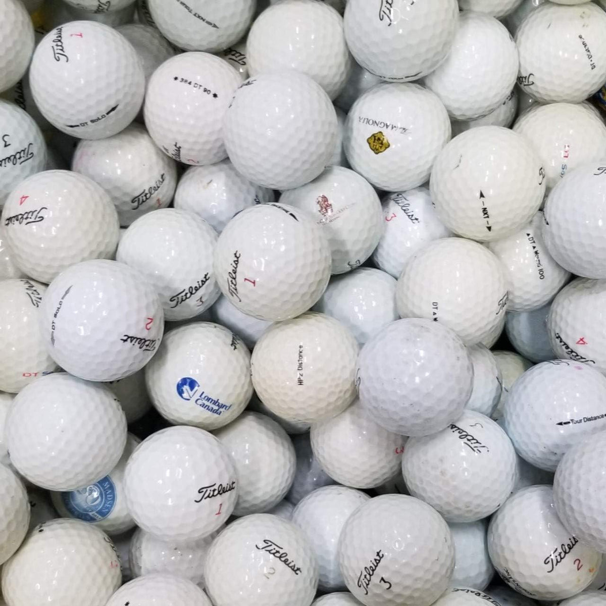 Titleist recycled balls with minor blemishes ideal for budget-friendly practice