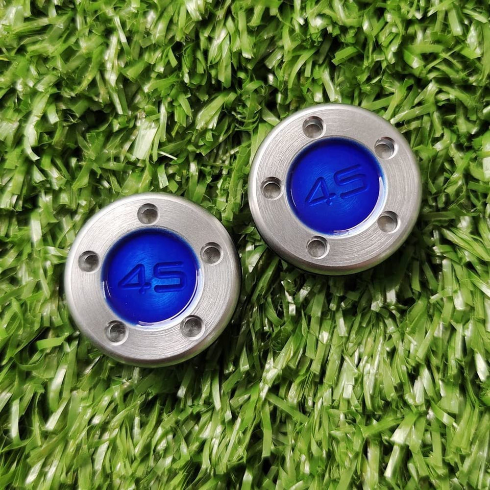 Titleist Scotty Cameron 45g weight, blue number, two-piece set for tuned feel.