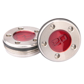 Two-piece weights with protective O-rings guard the cavity from moisture.