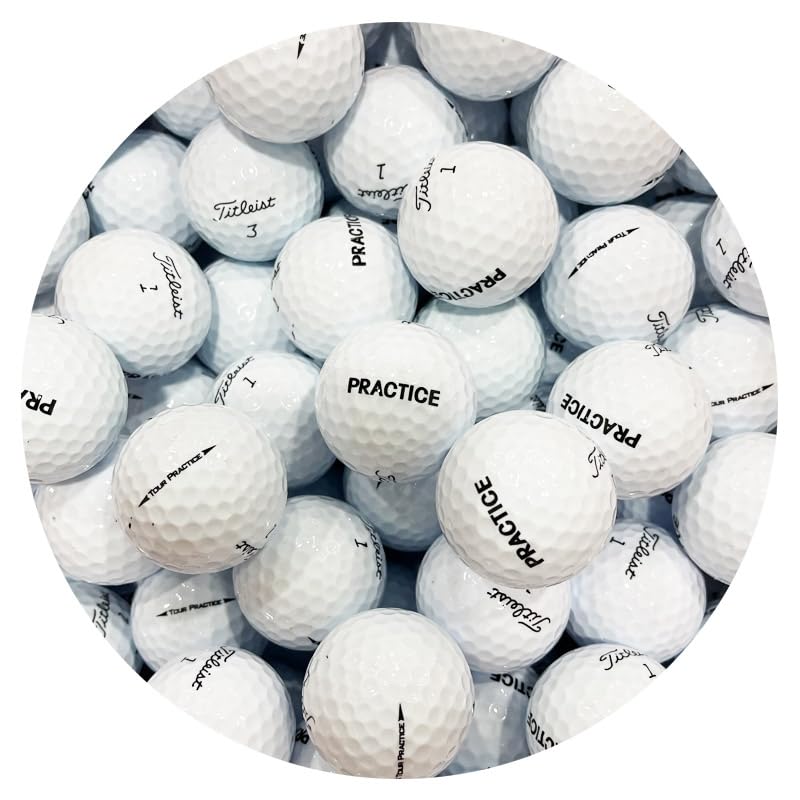 Titleist Tour Practice ball pristine white, logo-free for focused range sessions