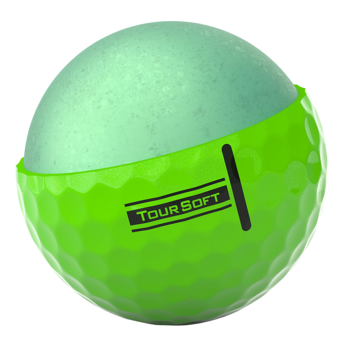 Titleist Tour Soft quad-dipyramid dimple design for consistent distance