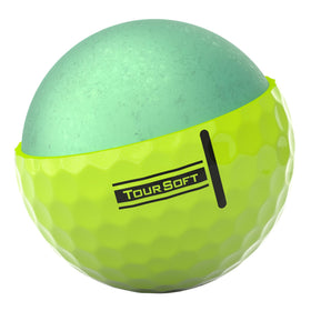 Titleist Tour Soft yellow ball packaging displaying value.