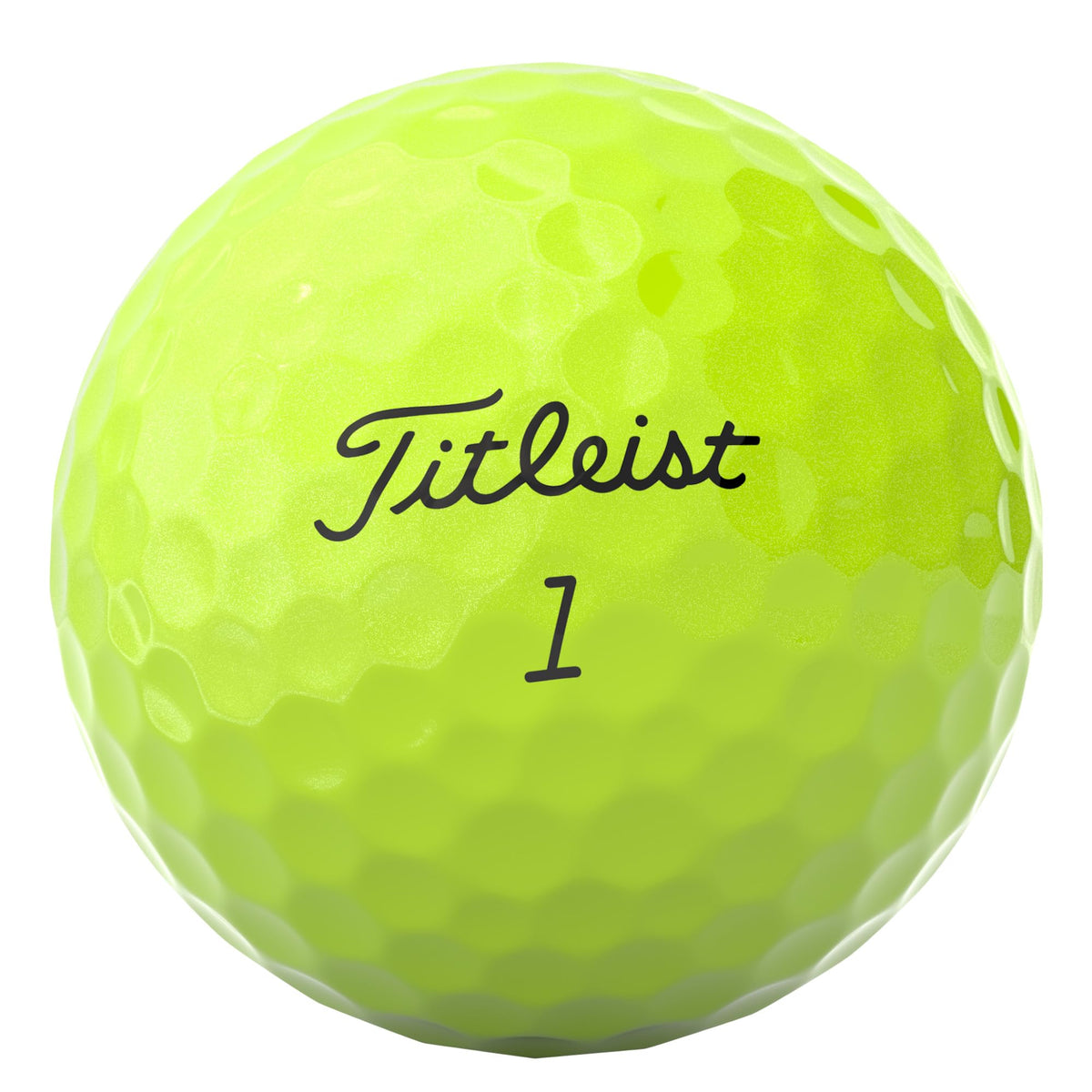 Titleist Tour Soft yellow ball tee-shot distance potential in play.