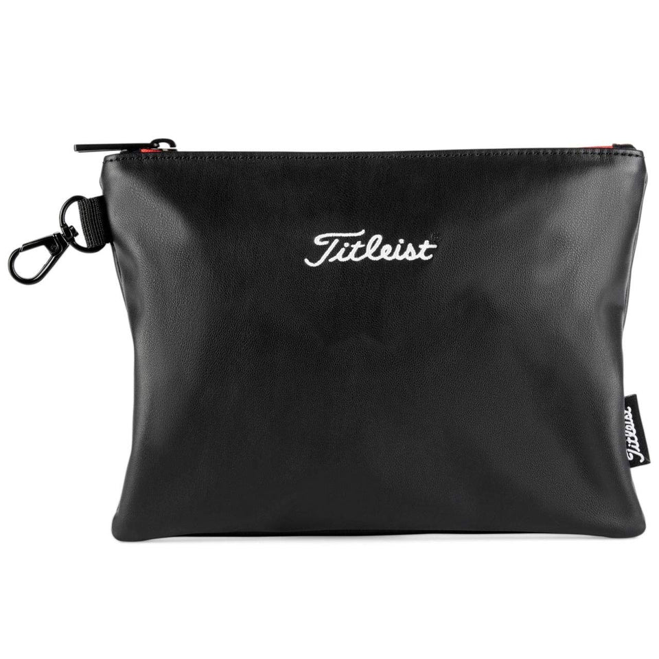 Titleist Travel Gear Pro Zippered Pouch black side view for organized golf accessories
