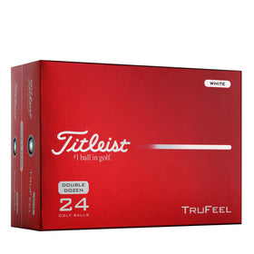 Titleist TruFeel 2-Dozen Pack showing soft feel with extended distance for greens.