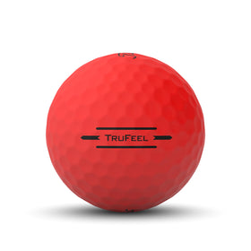 Titleist TruFeel 376 dimple design closeup emphasizes low flight and straighter ball flight.