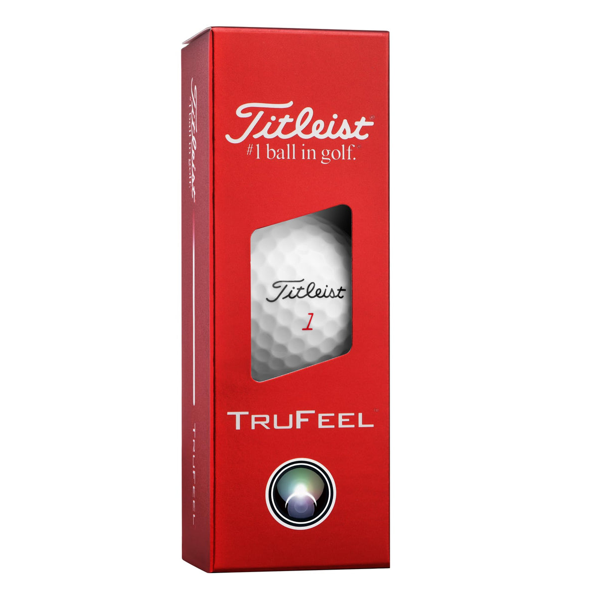 Titleist TruFeel 376-dimple design promotes penetrating, stable flight
