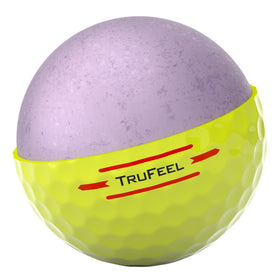 Titleist TruFeel yellow ball improves greenside spin and stopping power.