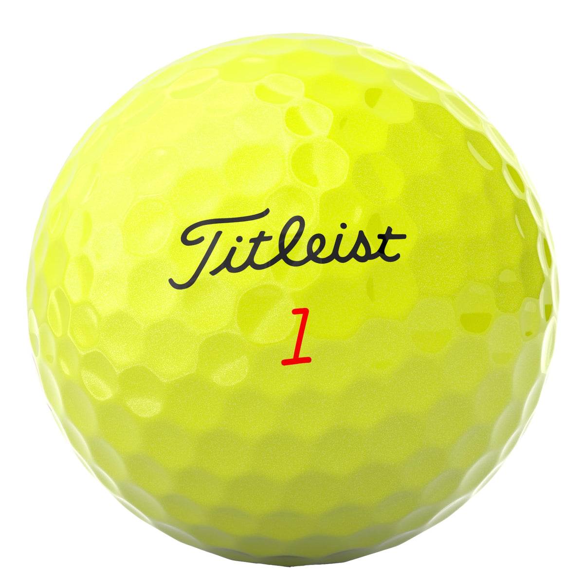 Titleist TruFeel yellow ball demonstrates ultra-soft feel at impact.