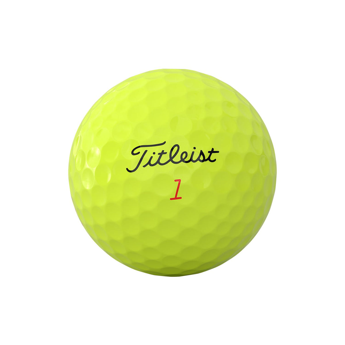 Titleist TruFeel Yellow core close-up shows TruTouch core for smoother power and distance.
