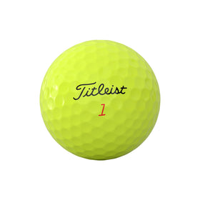 Titleist TruFeel Yellow core close-up shows TruTouch core for smoother power and distance.