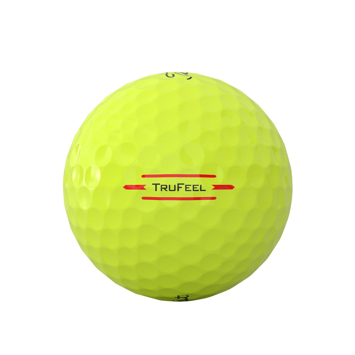 Titleist TruFeel Yellow dimple pattern demonstrates low flight and consistent trajectory.