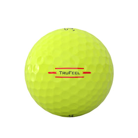 Titleist TruFeel Yellow dimple pattern demonstrates low flight and consistent trajectory.
