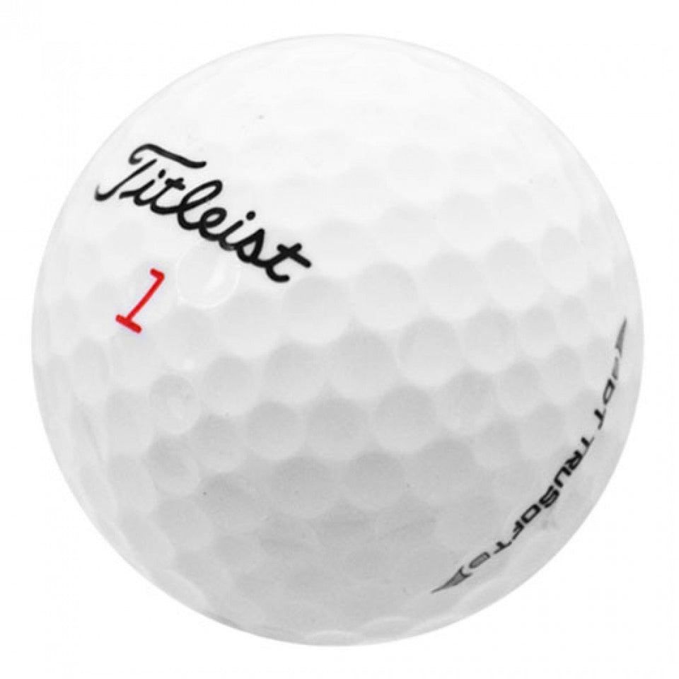 Titleist Trusoft 2-COM golf balls mint front view emphasizing control