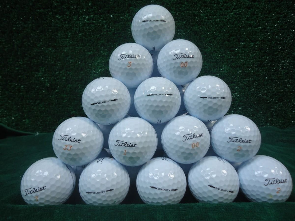 Titleist Velocity 60-ball pack, 4A grade, ideal for practice and driving-range sessions
