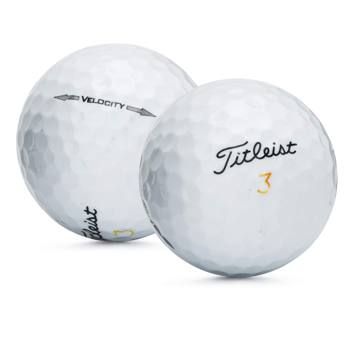 Titleist Velocity surface details show high-velocity core for long-distance potential.
