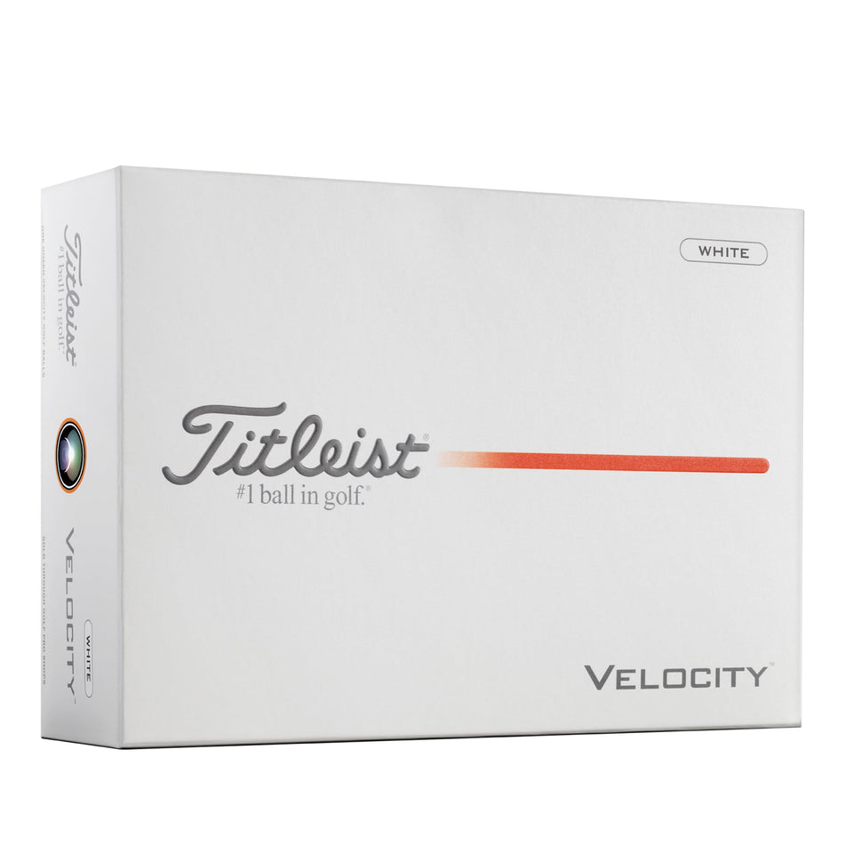 Titleist Velocity USA AIM with flag-inspired alignment to improve aiming accuracy.