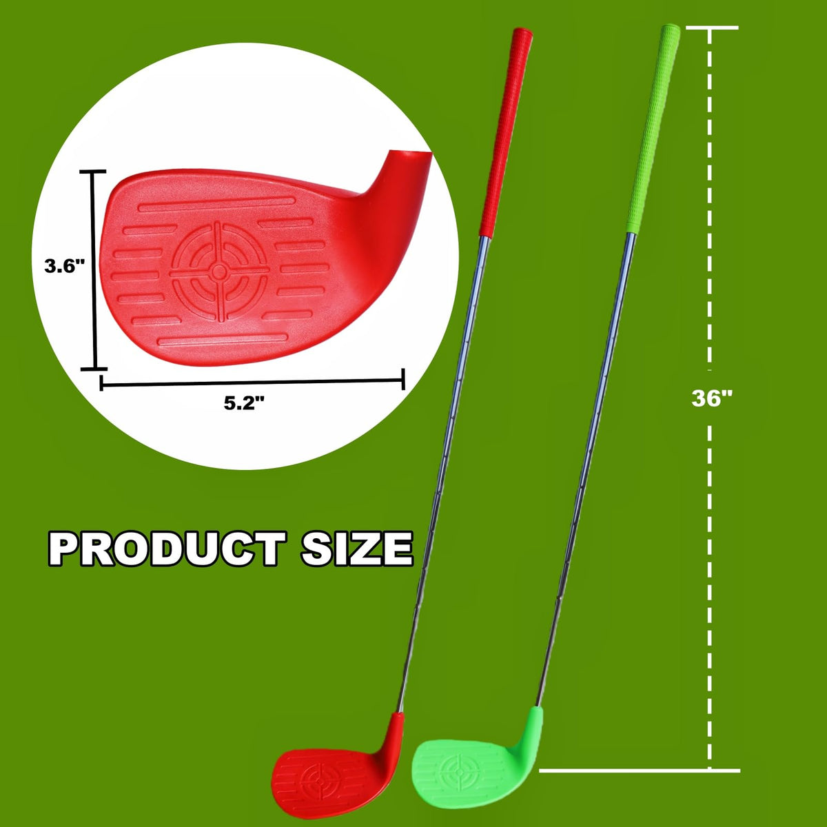 Tivana Flats metal shaft 36in club delivering realistic practice feel outdoors