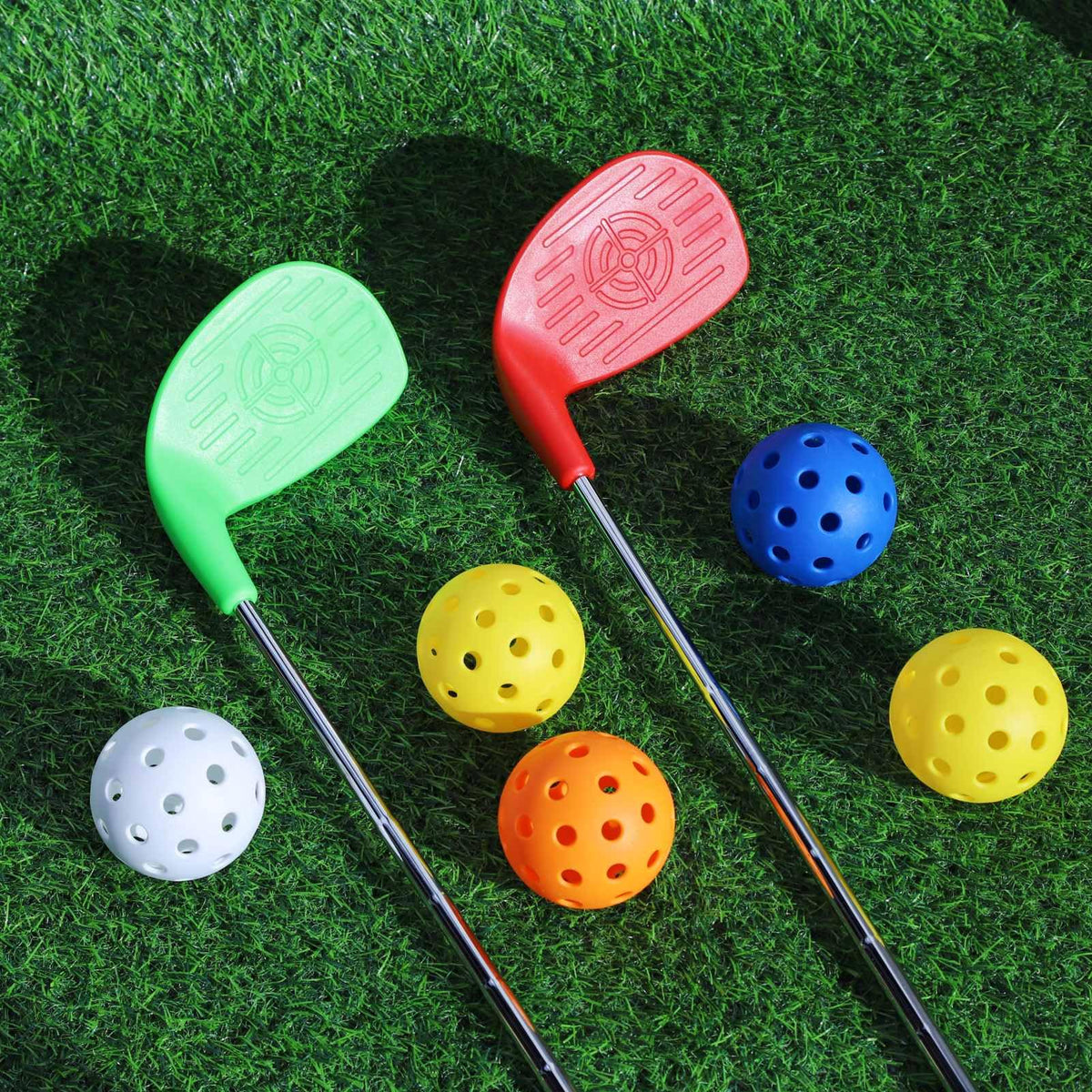 Tivana Flats 12 practice balls in assorted colors for group play