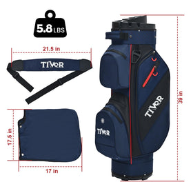 TIVOR insulated cooler pocket keeps beverages cold during rounds
