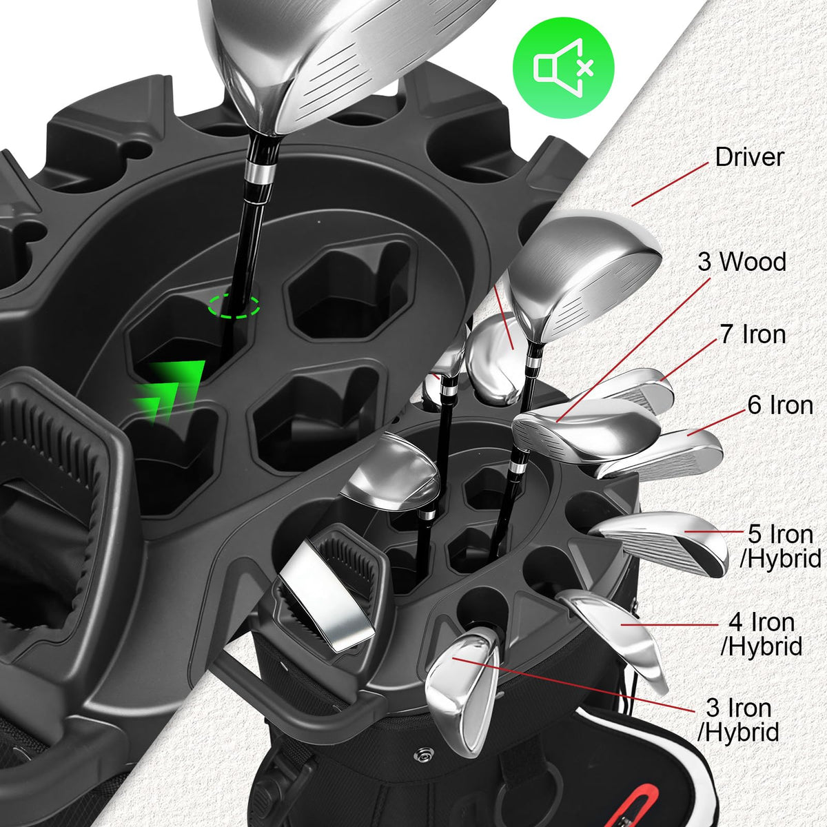 TIVOR 2026 T-Lock top frame and retention system reducing club noise