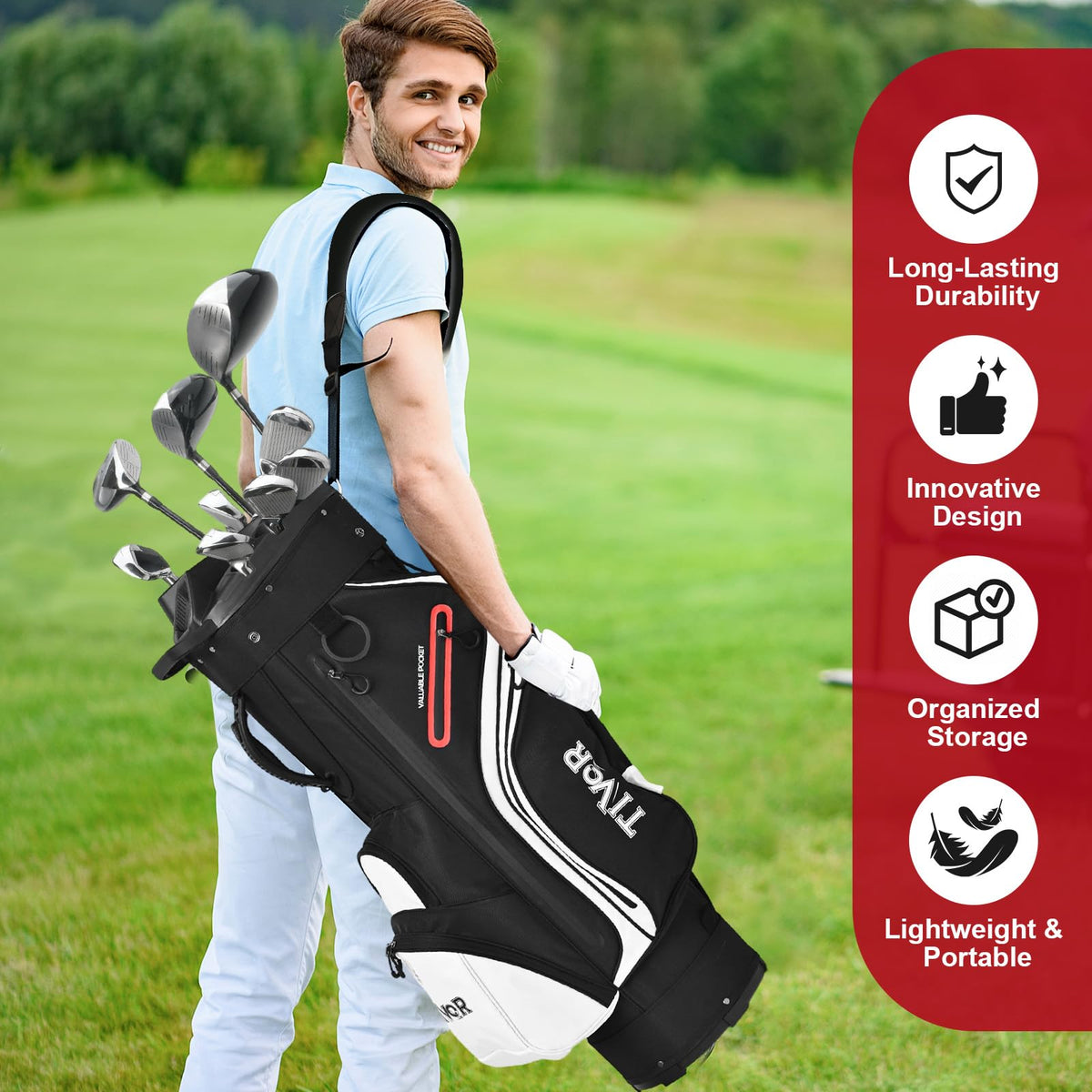 TIVOR 2026 T-Lock bag with velour-lined valuables pocket for essentials