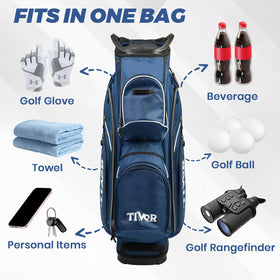 Tivor 2026 bag features a sturdy base for stability on carts.