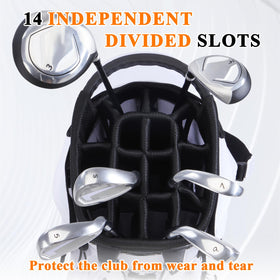 Tivor Golf Stand Bag 3D hip pad adds comfort and airflow for walking.