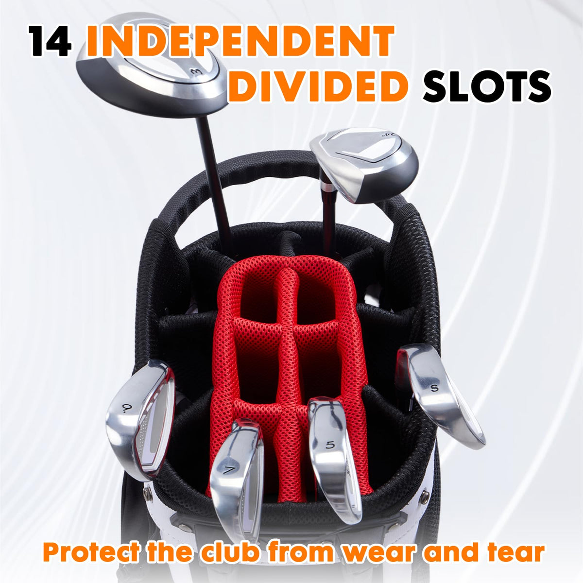 Dual-strap Tivor golf bag distributes weight for balanced wear