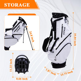 Tivor Golf Stand Bag lightweight design reduces fatigue during long rounds.