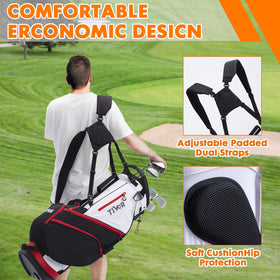 Ergonomic Tivor stand bag with ultralight design reduces fatigue during rounds