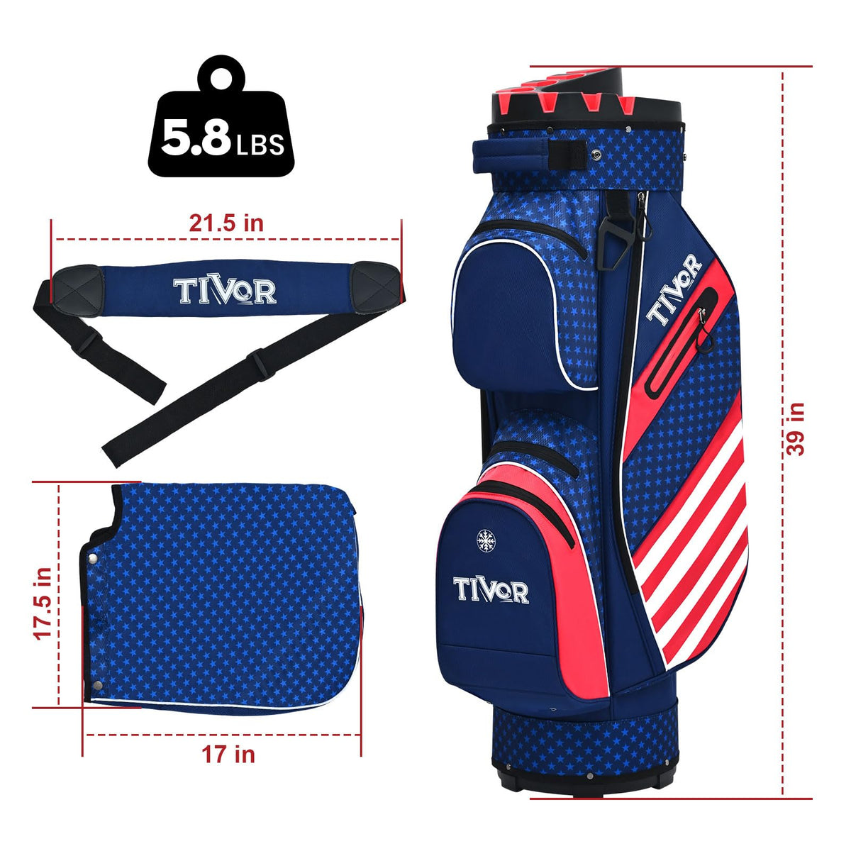 Insulated cooler pocket on the TIVOR bag keeps drinks cold