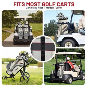 Tivor T-Lock bag insulated cooler pocket keeps drinks cold on the course.