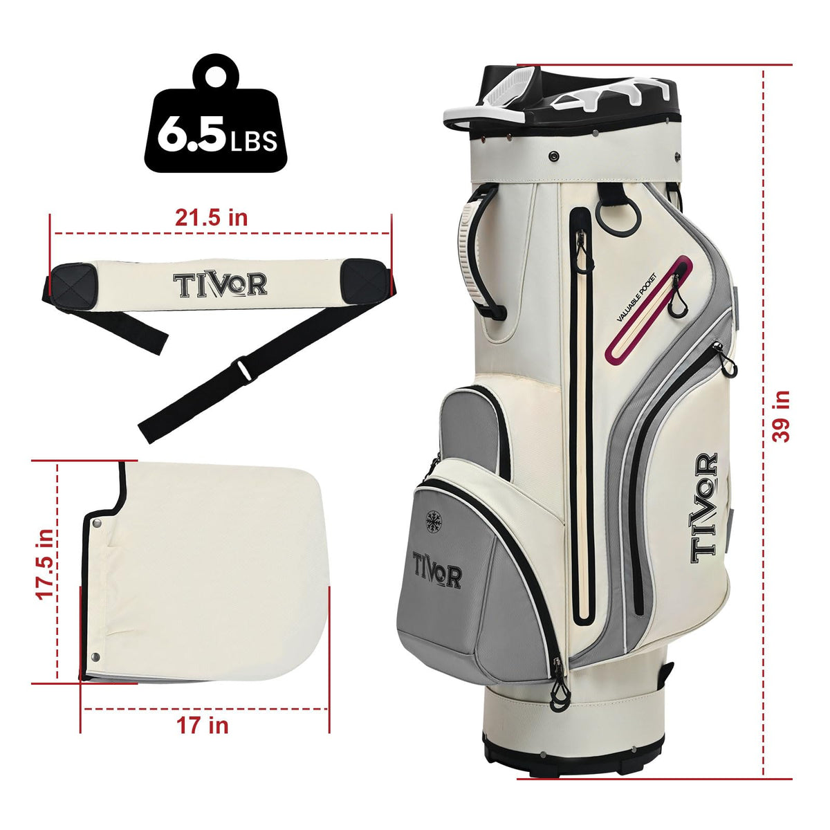 Tivor T-Lock bag waterproof polyester protects gear in wet conditions.