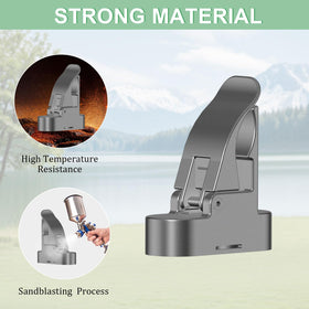 Durable aluminum alloy with sandblasted premium finish