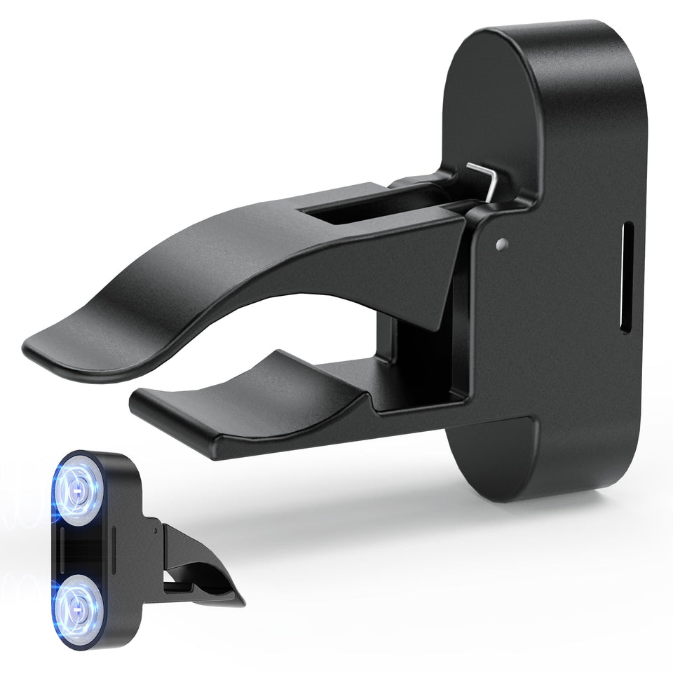 Tivora magnetic holder front view showing dual magnets for secure mounting